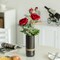 Decorative Modern Ceramic Cylinder Shape Table Vase Flower Holder with Rope